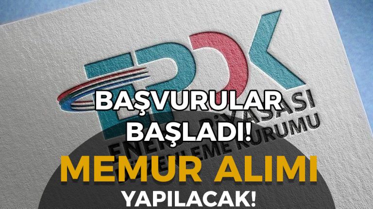 EPDK 18 Memur Alımı Başvurusu Başladı!