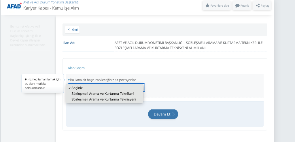 AFAD 1250 Personel Alımı Başladı! e-Devlet Başvuru Nasıl Yapılacak! Görsel Anlatım 4 Ekran Resmi 2025 11 04 11.29.04