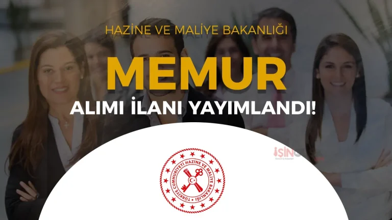 HMB 15 Memur Alımı Yapacak! ( Stajyer Hazine Kontrolör )