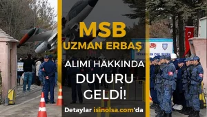 Hava Kuvvetleri Komutanlığı Uzman Erbaş Kesin Kayıt ve Eğitim Detayları Açıklandı! (2025/2 ve 2024/3 Dönem)