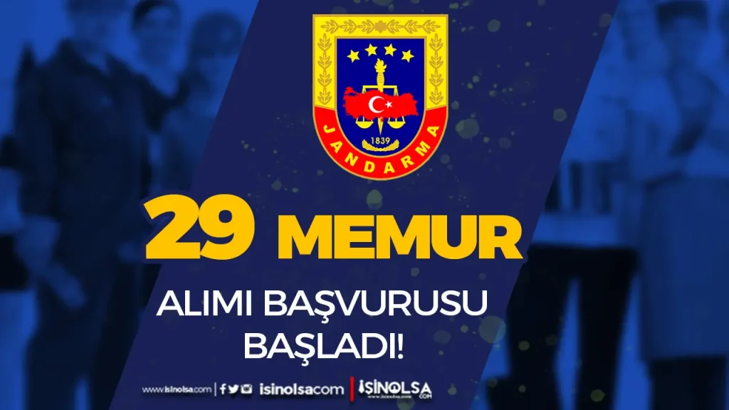 Jandarma 29 memur alimi
