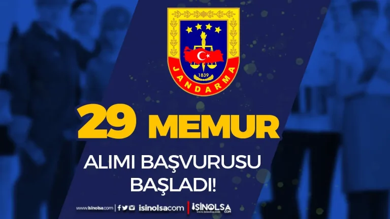 Jandarma 29 memur alimi