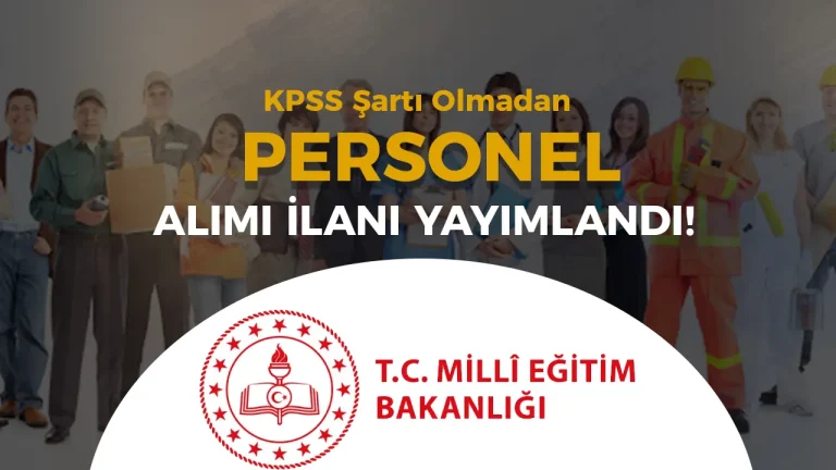 Milli Eğitim Müdürlüğü 4 Sürekli İşçi Alımı Yapacak!