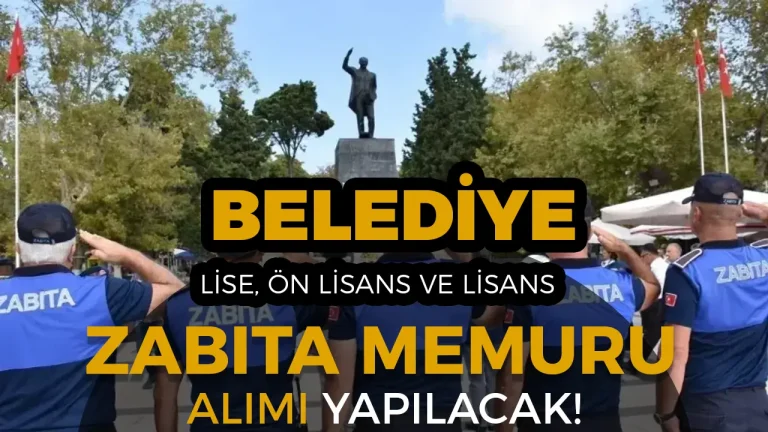 Nazilli Belediyesi 2025 Yılı Zabıta Memuru Alımı Yapacak! KPSS 60 Şartı