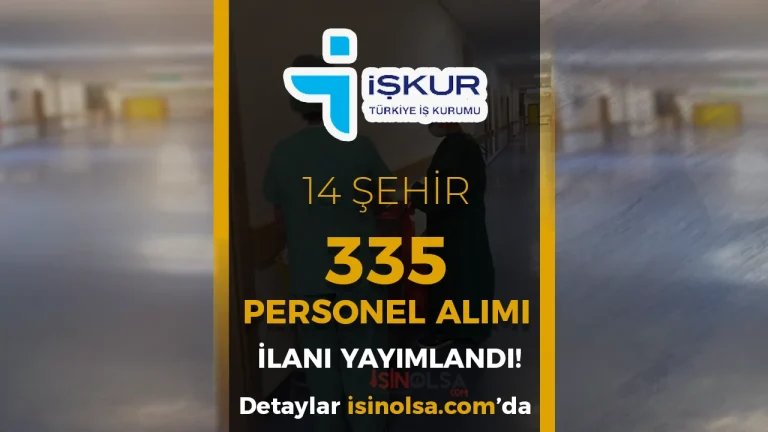 Şehir Hastaneleri ve Kuruluşları 335 Personel Alımı Yapacak!