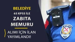 Sütçüler Belediyesi 65 KPSS İle Zabıta Memuru Alacak!