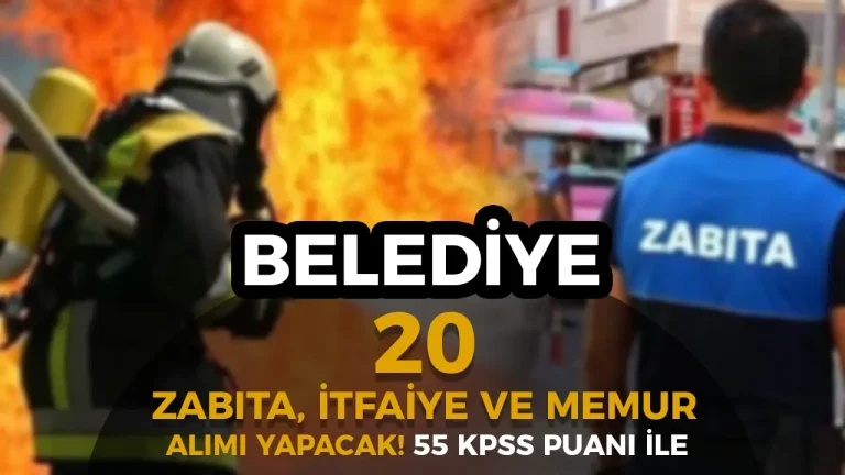 Turhal Belediyesi 20 Zabıta, İtfaiye Eri ve Memur Alımı Yapacak!