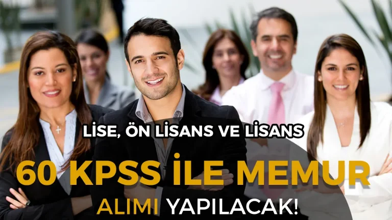 Yücekapı Belediyesi 60 KPSS İle Memur Alacak! Lise, Ön Lisans ve Lisans