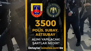 2026 Yılı YKS İle 3500 Polis, Subay ve Astsubay Alınacak! ( PMYO, JAMYO, JSGA )