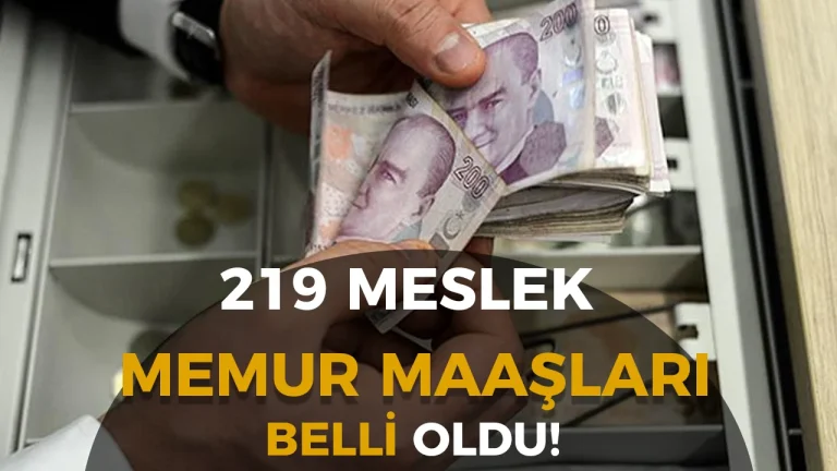 219 Kadronun Zamlı Memur Maaşları Açıklandı