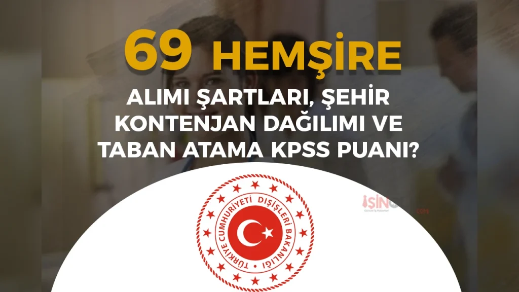 Aile Bakanlığı 63 Hemşire Alımı Yapacak! Şartlar, Taban KPSS ve Şehir Kontenjanları 1 Aile Bakanligi 63 Hemsire Alimi Yapacak Sartlar Taban KPSS ve Sehir Kontenjanlari