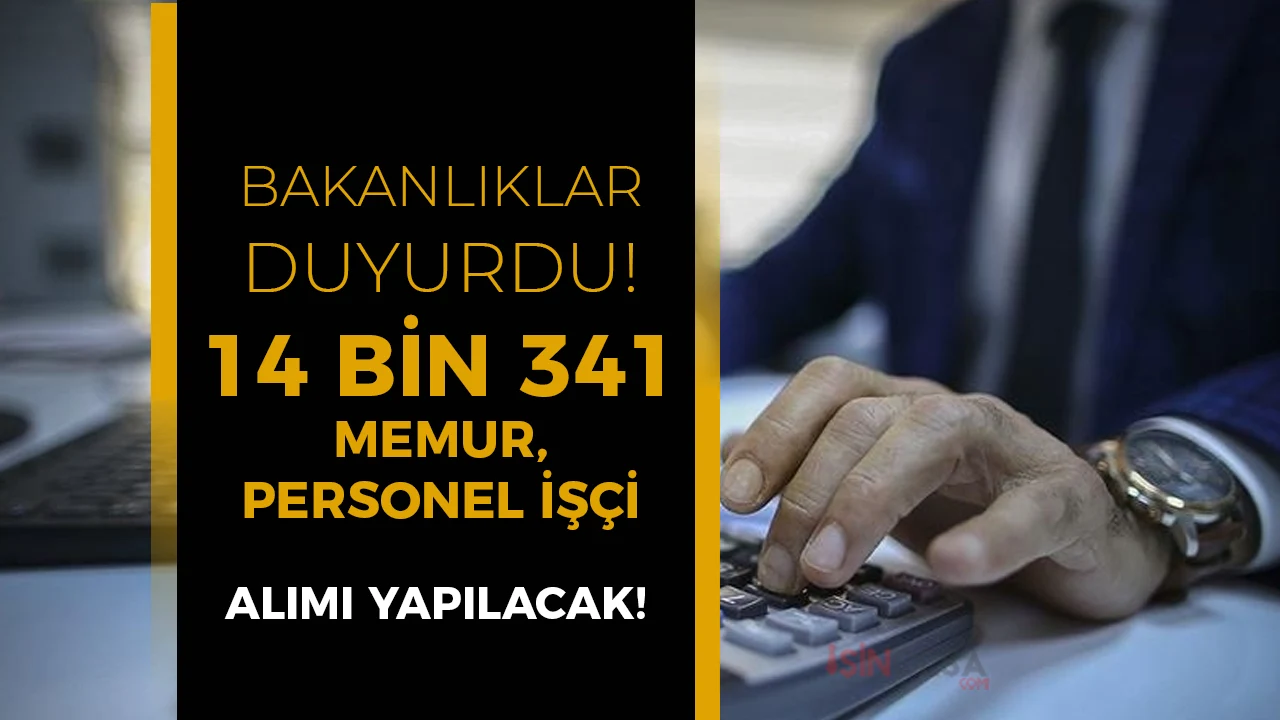 Aralık Ayı Kamuya 14 Bin 341 Memur Personel Alımı Güncel İlanları!