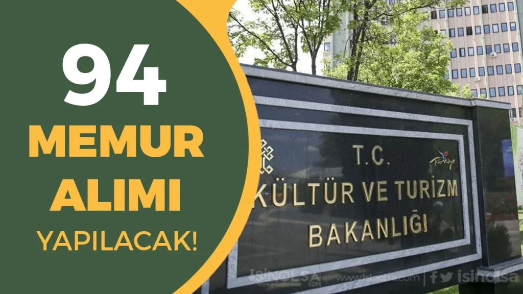 Kültür Bakanlığı 2026 Yılı 94 Memur Alımı İlanları Yayımlandı!