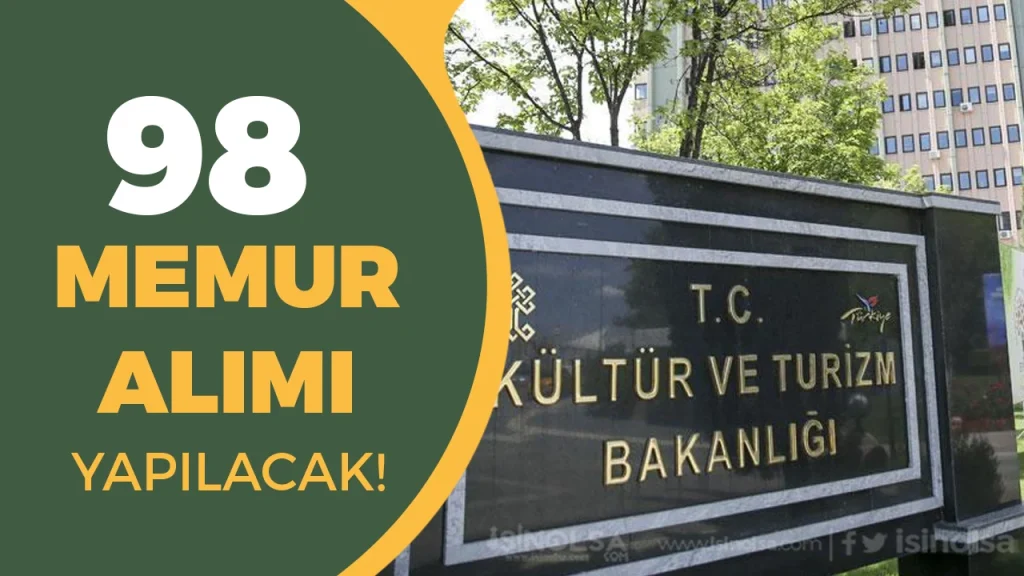 Kültür Bakanlığı 2026 Yılı 98 Memur Alımı İlanları Yayımlandı!