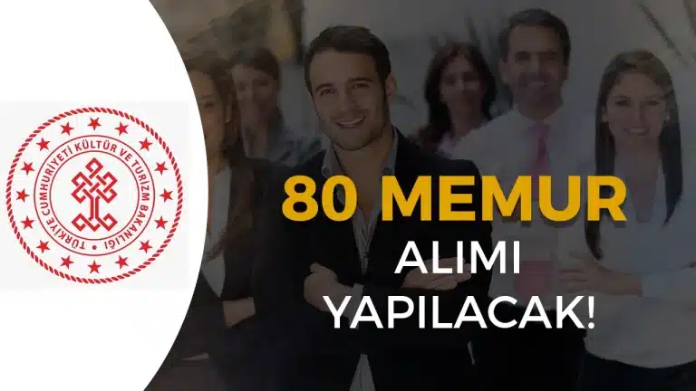 Kültür Bakanlığı YİGM 80 Memur Alacak ( Stajyer Kontrolör )