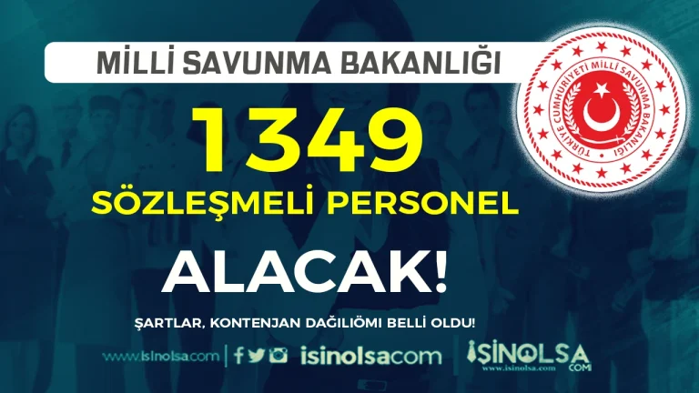 MSB 1349 Sözleşmeli Personel Alımı Yapacak! Şehir, Kadro ve Kontenjan Dağılımı Açıklandı