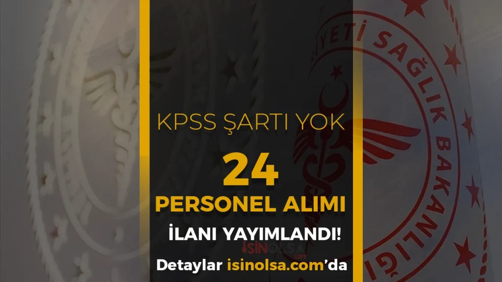 Sağlık Bakanlığı 24 İşçi Alacak ( İzmir İl Sağlık ) 1 Sağlık Bakanlığı 24 İşçi Alacak ( İzmir İl Sağlık )