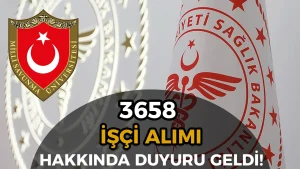 Sağlık Bakanlığı 3658 İşçi Alımı Hakkında Duyuru Geldi!