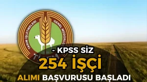 TİGEM 254 İşçi Alımı Başvurusu Başladı! İŞKUR İş İlanı No ile Başvuru Detayları