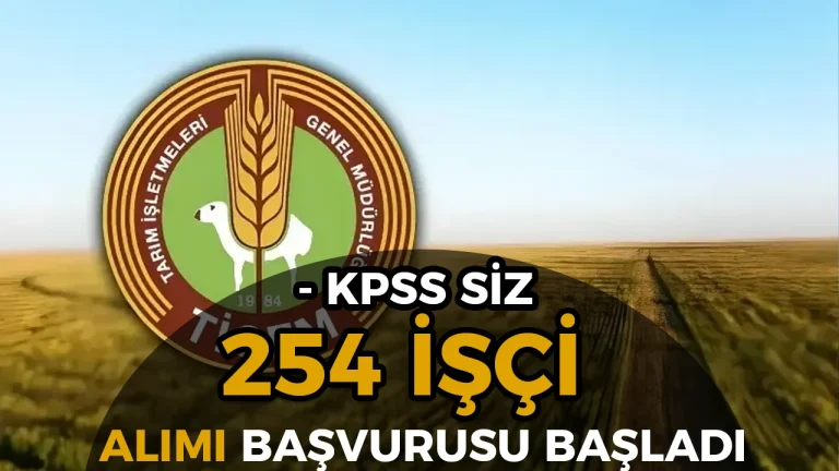 TİGEM 254 İşçi Alımı Başvurusu Başladı! İŞKUR İş İlanı No ile Başvuru Detayları