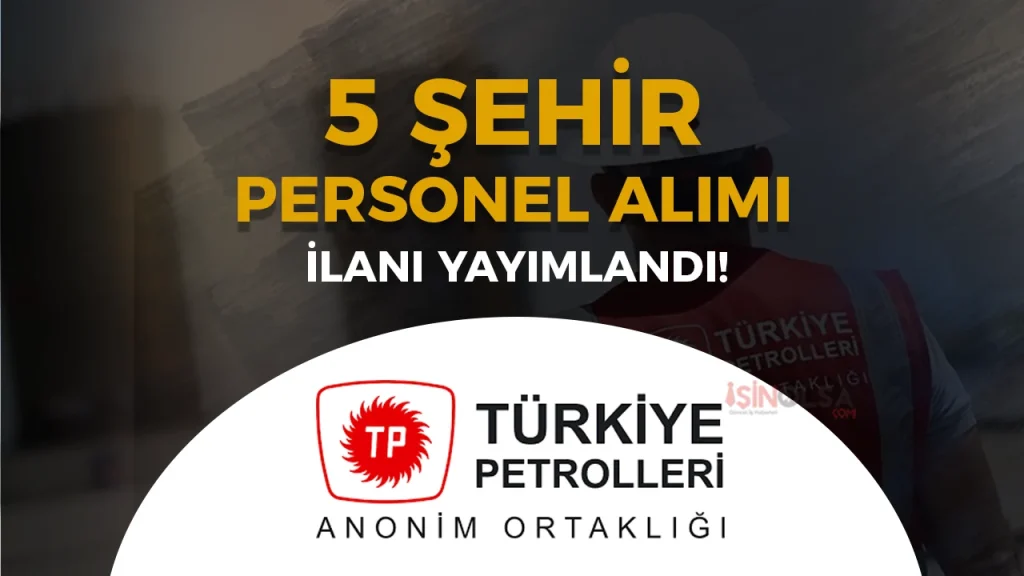 TPAO 35 Personel Alımı 2026 İlanı Yayımalandı! 4 TPAO 35 Personel Alımı 2026 İlanı Yayımalandı!