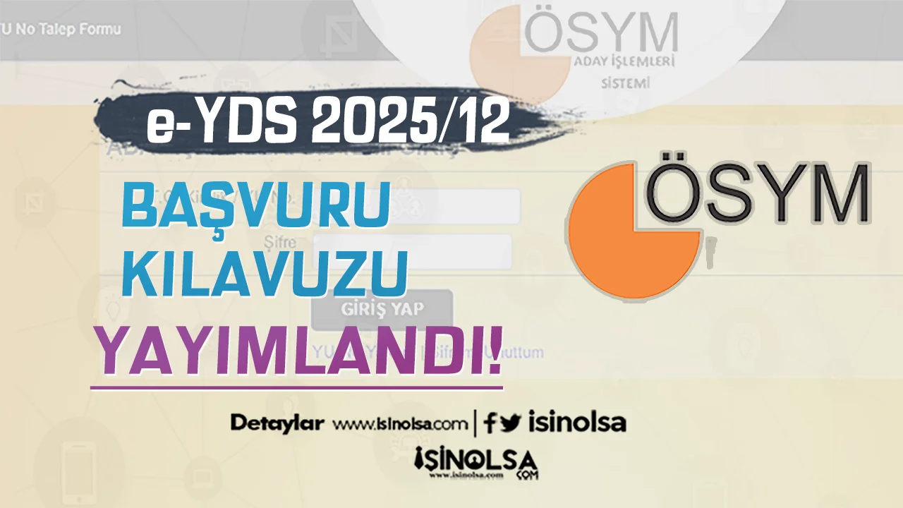 e-YDS 2025/12 (İngilizce) Başvurusu Başladı!