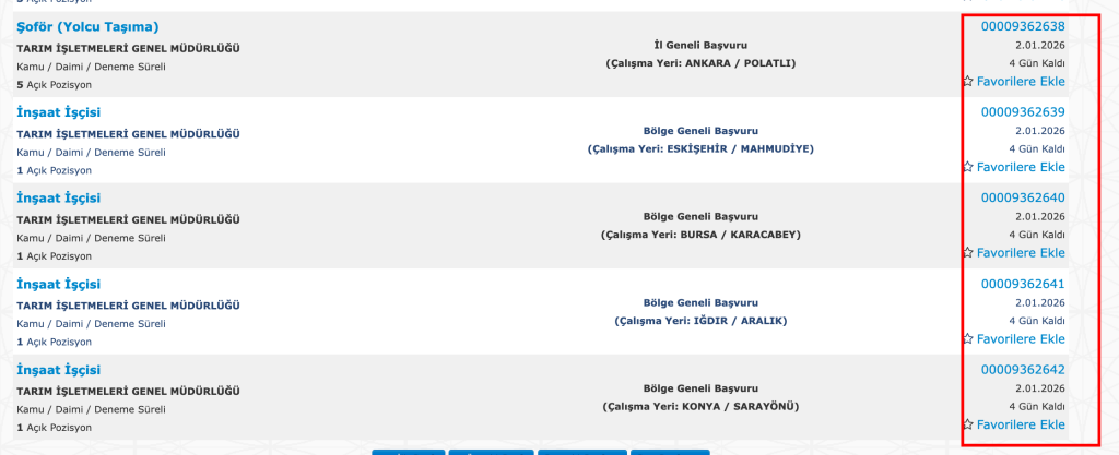 TİGEM 254 İşçi Alımı Başvurusu Başladı! İŞKUR İş İlanı No ile Başvuru Detayları 2 image 169