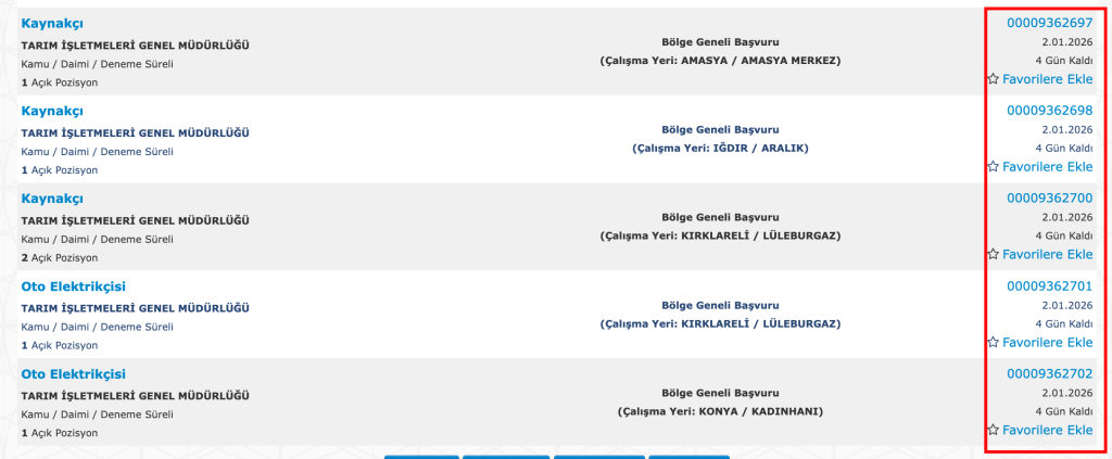 TİGEM 254 İşçi Alımı Başvurusu Başladı! İŞKUR İş İlanı No ile Başvuru Detayları 8 image 175