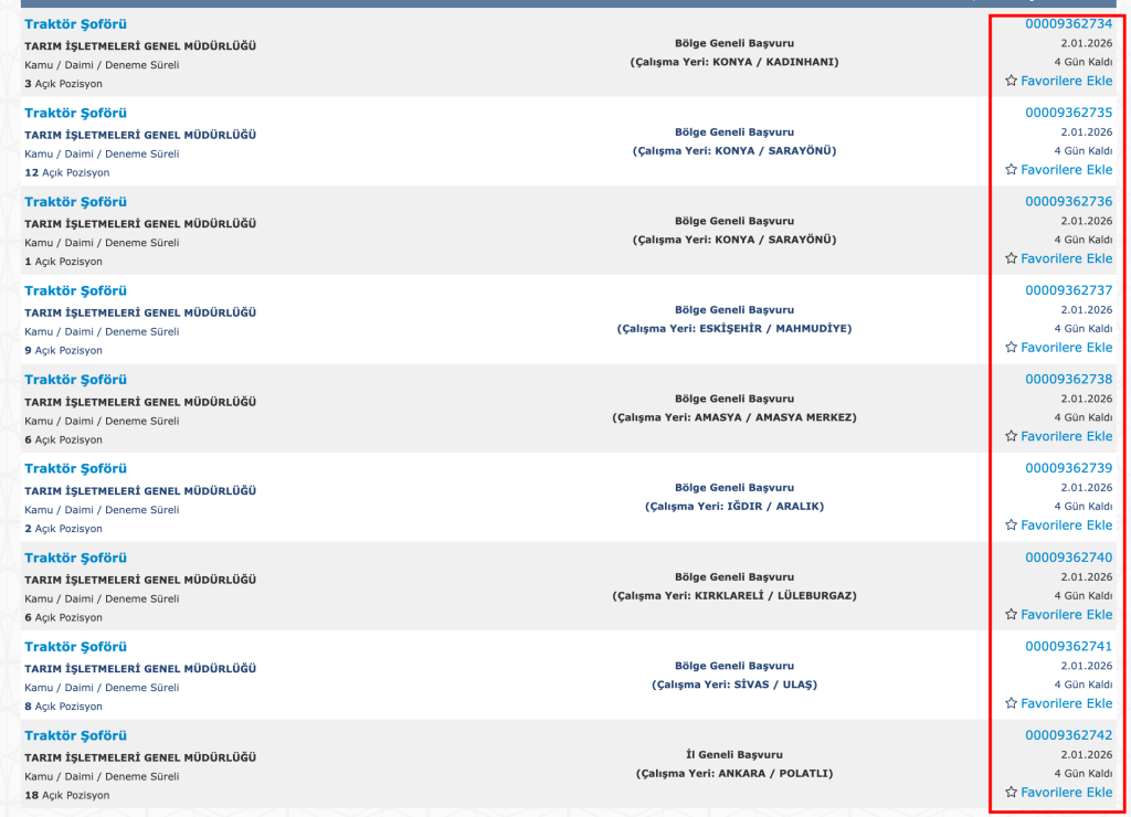 TİGEM 254 İşçi Alımı Başvurusu Başladı! İŞKUR İş İlanı No ile Başvuru Detayları 13 image 180