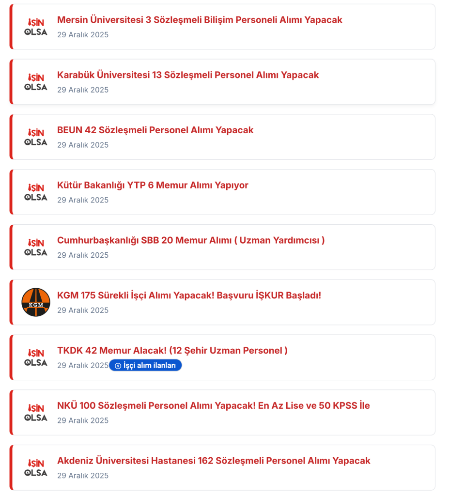 1379 Memur ve Personel Alımı Yapılacak! 29 Aralık 2025 İlanları Yayımlandı 2 image 182