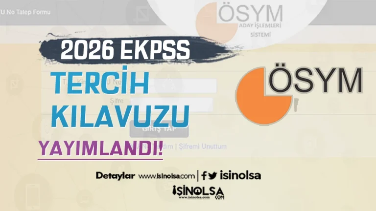 2026 EKPSS Engelli Memur Alımı Tercih Kılavuzu Yayımlandı!