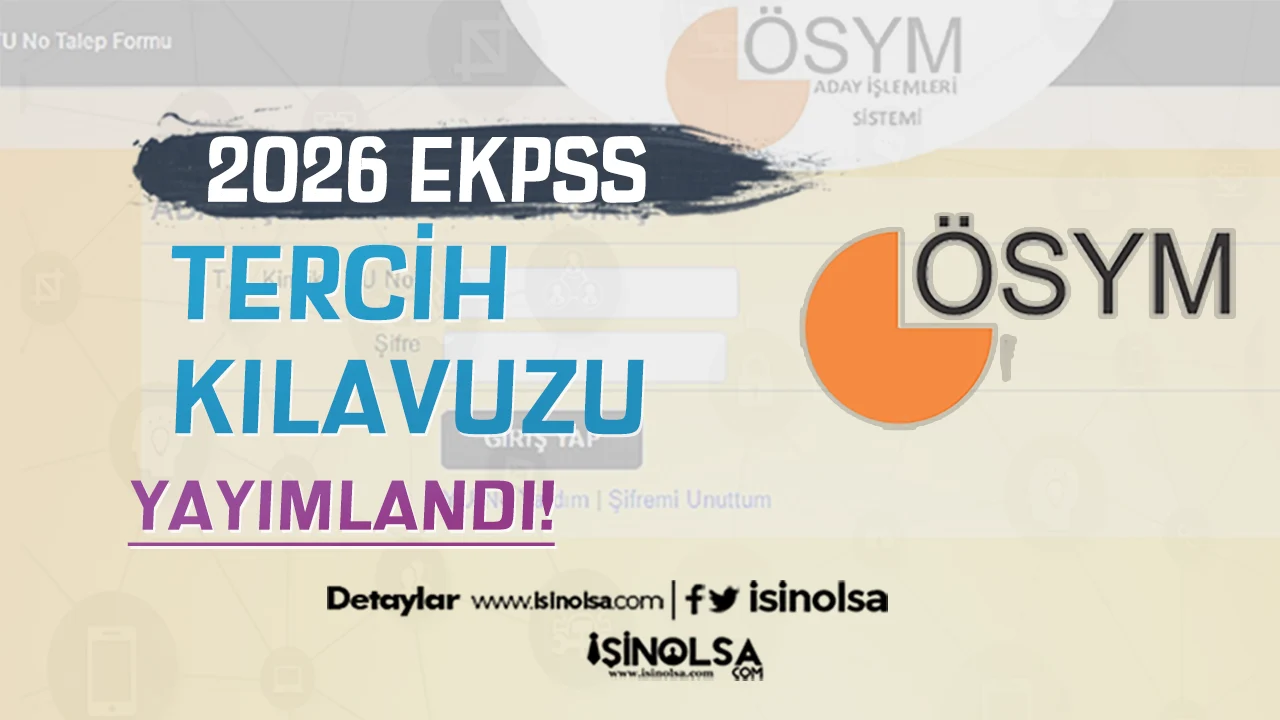 2026 EKPSS Engelli Memur Alımı Tercih Kılavuzu Yayımlandı!