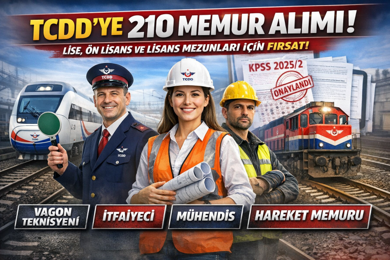 TCDD 210 Memur Alımı Hakkında Duyuru ( KPSS 2025/2 )