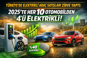Türkiye’de Elektrikli Araç Satışları Zirve Yaptı: 2025’te Her 10 Otomobilden 4’ü Elektrikli Oldu!
