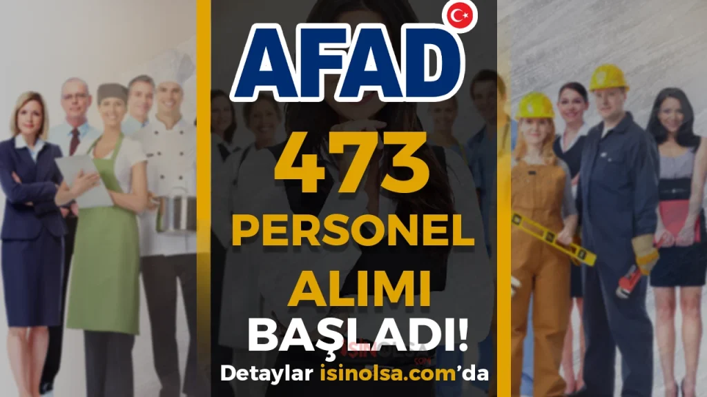 AFAD 473 PERSONEL ALIMI