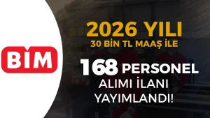 BİM 2026 Yılı İŞKUR İle 168 Personel Alımı Yapıyor!