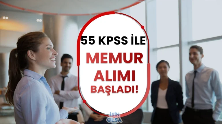 Belediye 55 KPSS Puanı İle Memur Alımı Başvurusu Başladı!