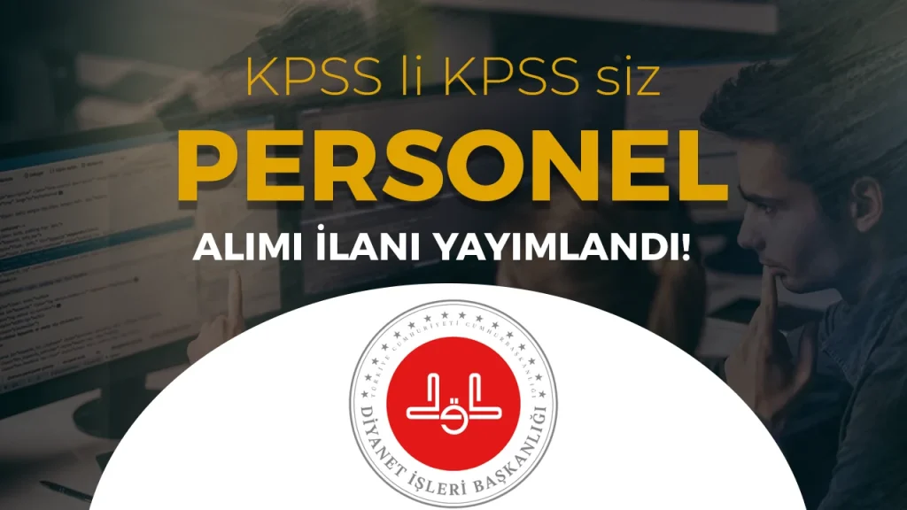Diyanet KPSS li KPSS siz 10 Sözleşmeli Personel Alacak!