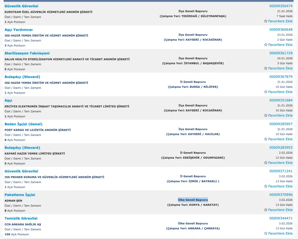 Şehir Hastanelerine 531 İşçi Personel Alımı Yapacak! 1 Ekran Resmi 2026 01 21 16.54.43