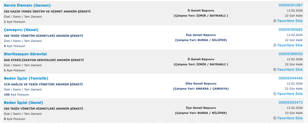 Şehir Hastanelerine 531 İşçi Personel Alımı Yapacak! 4 Ekran Resmi 2026 01 21 16.55.31