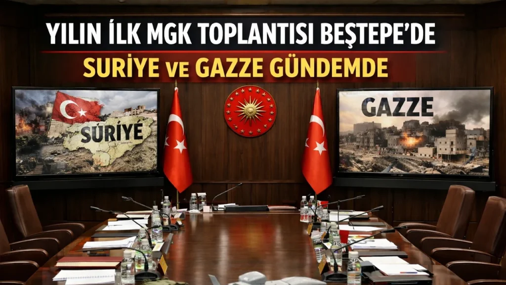Yılın İlk MGK Toplantısı Beştepe’de Yapılıyor: Suriye ve Gazze Masada 4 Yılın İlk MGK Toplantısı Beştepe’de Yapılıyor: Suriye ve Gazze Masada