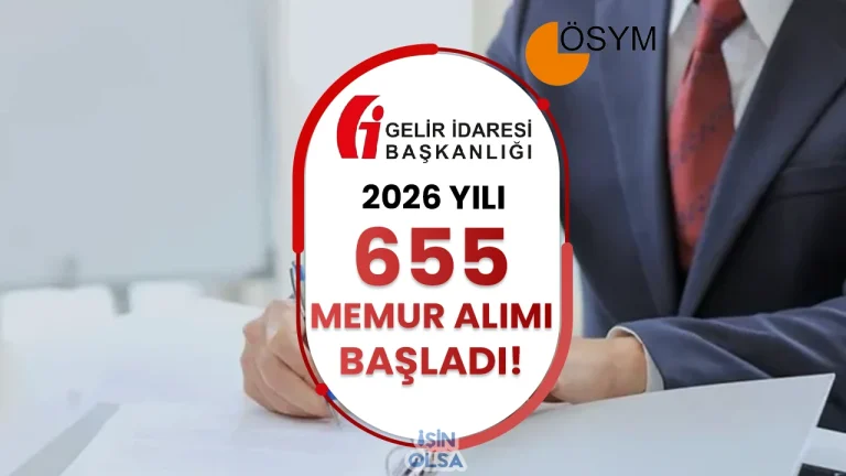 GİB 2026 Yılı 655 GUY Alımı Ön Başvurusu Başladı!