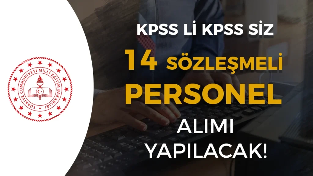 MEB KPSS li KPSS siz 14 Bilisim Personeli Alimi Yapacak