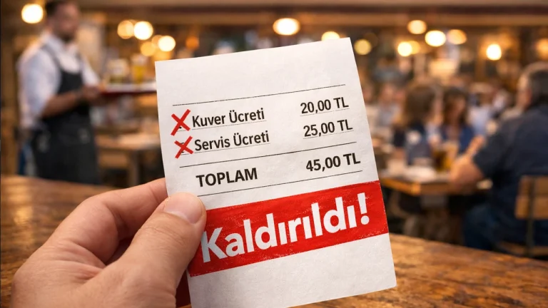 Restoran ve Kafelerde Kuver ve Servis Ücreti Tarihe Karışıyor: Yeni Dönem Başlıyor