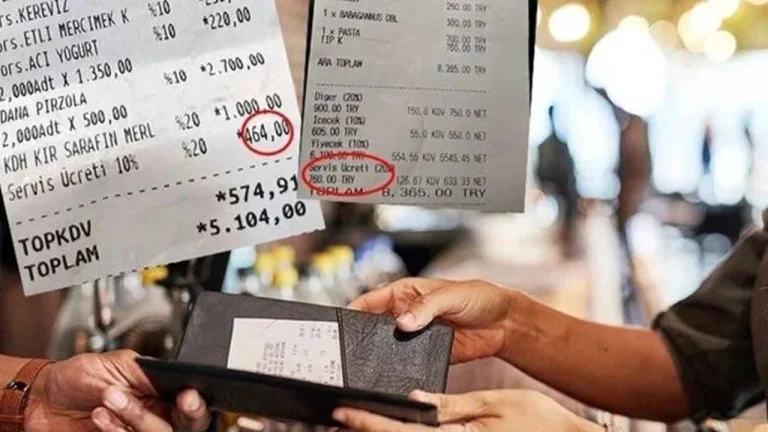 Restoran ve Kafelerde Servis Ücreti Yasaklandı! Fiyat Etiketi Yönetmeliği Değişti