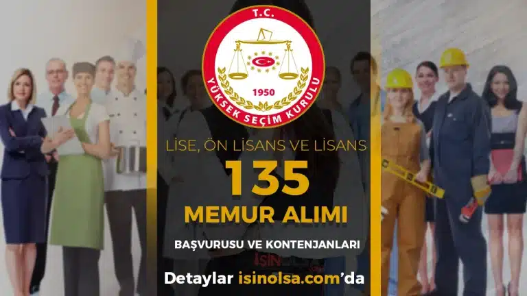 YSK 135 Memur Alımı Başvurusu