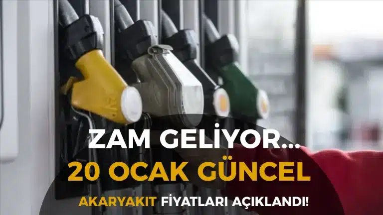 ZAM GELİYOR! 20 Ocak 2026 Güncel Benzin, Motorin ve LPG Fiyatları