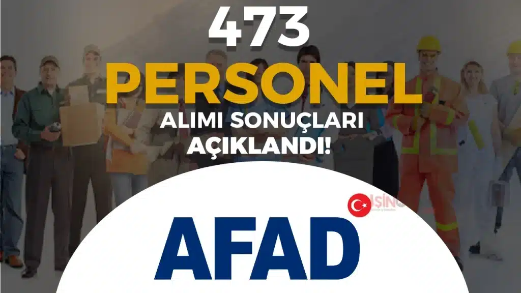 afad personel alimi sonuclari