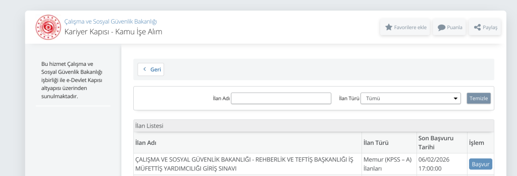 ÇSGB 100 Memur Alımı Başvurusu Başladı! 4 image 56