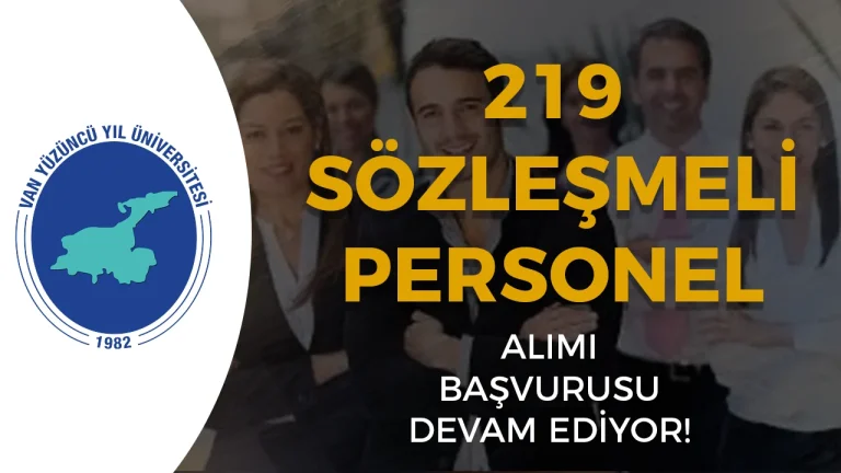 van yuzuncu yil universitesi personel alimi